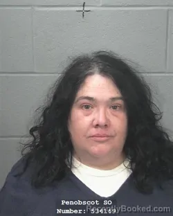 Mugshot of RACHEL SHELLY CARLETON booked in Penobscot County, Maine on April 17, 2026