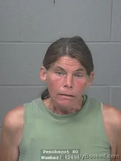 Mugshot of Crystal Marie Otis booked in Penobscot County, Maine on August 22, 2026