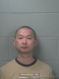 Mugshot of Terry Liu booked in Penobscot County, Maine on September 9, 2026