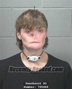 Booking photo from Penobscot County, Maine