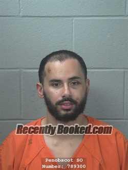 Booking photo from Penobscot County, Maine