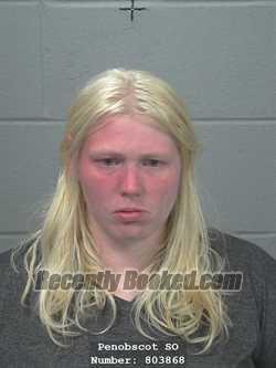 Booking photo from Penobscot County, Maine