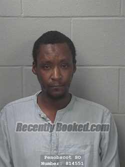 Booking photo from Penobscot County, Maine