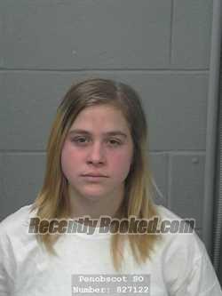 Booking photo from Penobscot County, Maine