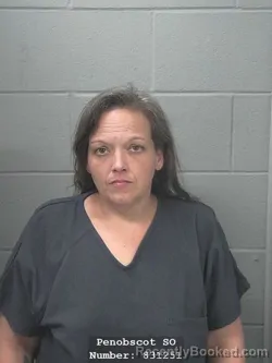 Mugshot of AMANDA LOU MORRIS booked in Penobscot County, Maine on May 17, 2026