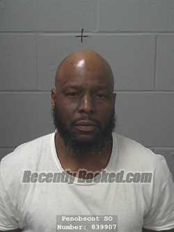 Booking photo from Penobscot County, Maine