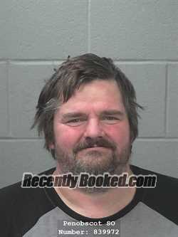 Booking photo from Penobscot County, Maine