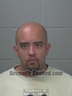 Booking photo from Penobscot County, Maine