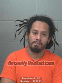 Booking photo from Penobscot County, Maine