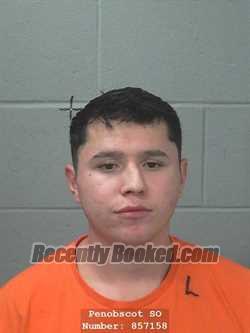 Booking photo from Penobscot County, Maine