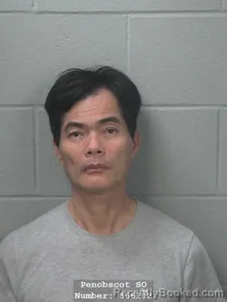Mugshot of Shunyao Zhu booked in Penobscot County, Maine on September 9, 2026