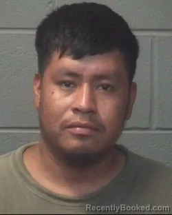 Mugshot of Miguel Esteban Tojin-Hernandez booked in Onslow County, North Carolina on August 21, 2026