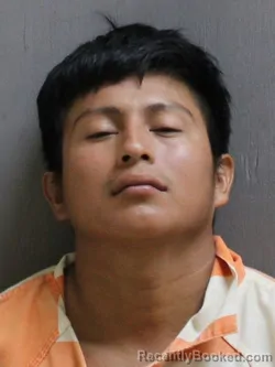 Mugshot of Wil Alfredo Manzano-Sanchez booked in Pasquotank County, North Carolina on August 20, 2026