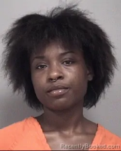 Mugshot of Arionna Christasia Banks booked in Calhoun County, Michigan on August 21, 2026
