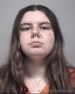 Mugshot of Gabriella Genevieve Evener booked in Calhoun County, Michigan on August 21, 2026