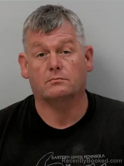 Mugshot of Ross Robert Leonard booked in Chippewa County, Michigan on April 23, 2026