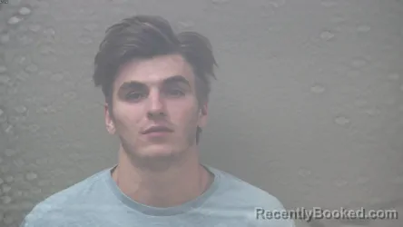 Mugshot of Tristen Robert Shanoski booked in Dickinson County, Michigan on August 23, 2026