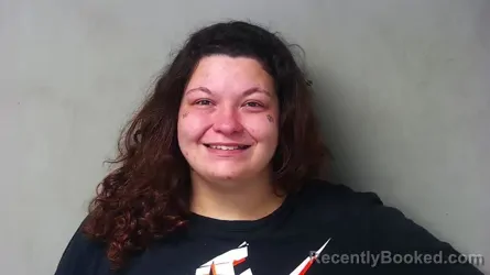 Mugshot of Amber Louise Meeks booked in Hillsdale County, Michigan on July 30, 2026
