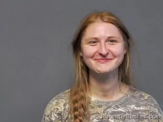 Mugshot of Mikayla Marie Thomas booked in Houghton County, Michigan on October 11, 2026