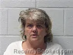 Mugshot of Tina Franklin Belue booked in Polk County, North Carolina on April 27, 2026