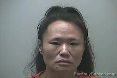Mugshot of Erika Mee-Jin Luft booked in Midland County, Michigan on August 14, 2026