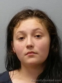 Mugshot of Hailey Jocelyn Pena booked in Oceana County, Michigan on August 15, 2026