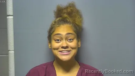 Mugshot of Zkhia Nicole Lipsey booked in Saginaw County, Michigan on July 29, 2026