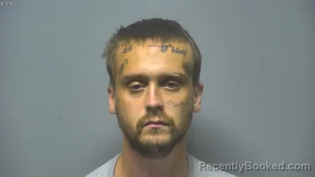 Mugshot of Justin James Gath booked in Saginaw County, Michigan on August 16, 2026
