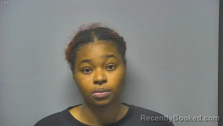 Mugshot of Naiya Gino-Lashea Black-Monroe booked in Saginaw County, Michigan on October 7, 2026