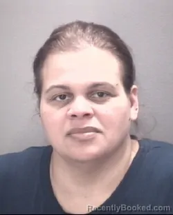 Mugshot of Justina Sue Peterson booked in Robeson County, North Carolina on August 21, 2026