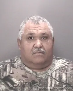 Booking photo from Robeson County, North Carolina