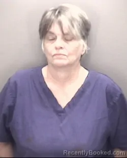 Mugshot of Glenda Britt Carver booked in Robeson County, North Carolina on October 2, 2026