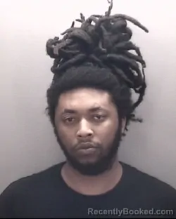 Mugshot of Tyran Rahsaan Thomas booked in Robeson County, North Carolina on October 1, 2026