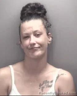 Mugshot of Ashley Morgan Arnette booked in Robeson County, North Carolina on August 10, 2026