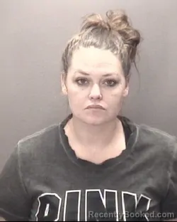 Mugshot of Amy Jade Evans booked in Robeson County, North Carolina on August 23, 2026