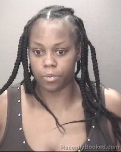 Mugshot of Shanquella Maneca Huggins booked in Robeson County, North Carolina on August 18, 2026