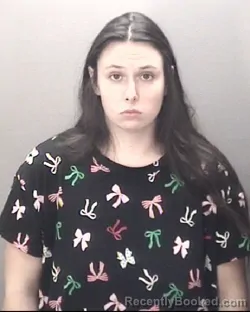 Mugshot of Madelyn Myers booked in Robeson County, North Carolina on August 14, 2026