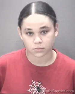 Mugshot of Samiah Ilene Sanderson booked in Robeson County, North Carolina on August 15, 2026