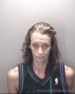Mugshot of Sarah Elizabeth Baumann booked in Robeson County, North Carolina on August 21, 2026