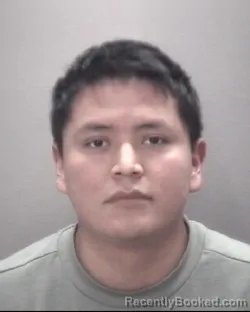 Mugshot of Quintin Jeremiah Yazzie booked in Robeson County, North Carolina on August 21, 2026