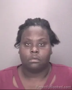 Mugshot of Sharany Tynette Page booked in Robeson County, North Carolina on August 25, 2026