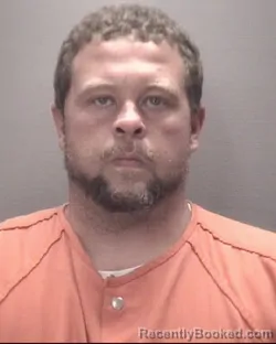 Mugshot of Jonathan Coty Kellogg booked in Robeson County, North Carolina on August 14, 2026