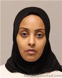 Mugshot of Amal Ahmed Hassan booked in Anoka County, Minnesota on August 5, 2026