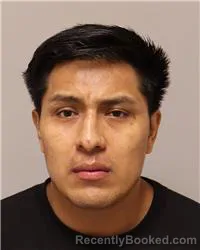 Mugshot of Ruben Patricio Marcalla Alomoto booked in Anoka County, Minnesota on August 8, 2026