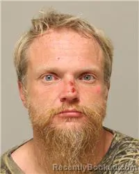 Mugshot of Ryan Robert Parkin booked in Anoka County, Minnesota on August 8, 2026