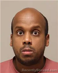 Mugshot of Sharmarke Ali Mohammed booked in Anoka County, Minnesota on August 21, 2026