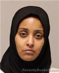 Mugshot of Amal Ahmed Hassan booked in Anoka County, Minnesota on August 22, 2026