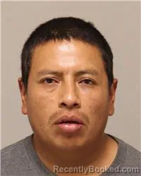 Mugshot of Christian Javier Coral Cualchi booked in Anoka County, Minnesota on October 11, 2026