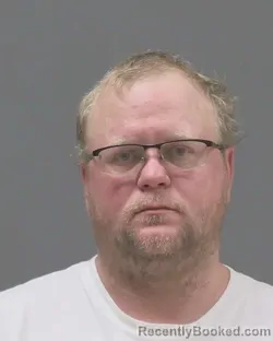 Mugshot of Joseph Scott Hoffman booked in Blue Earth County, Minnesota on August 11, 2026