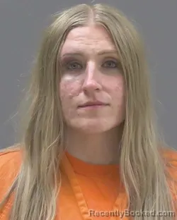 Mugshot of Adriana Tempest Johnson booked in Blue Earth County, Minnesota on October 10, 2026